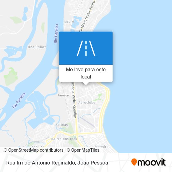 Rua Irmão Antônio Reginaldo mapa