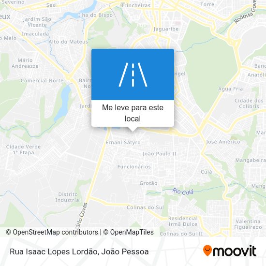 Rua Isaac Lopes Lordão mapa