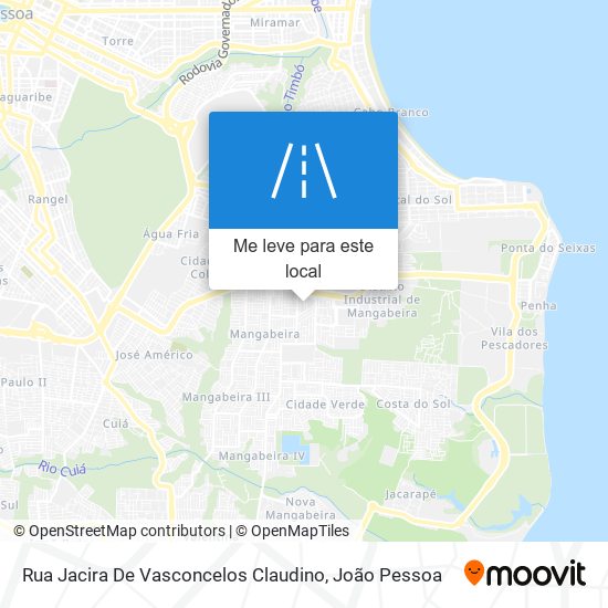 Rua Jacira De Vasconcelos Claudino mapa