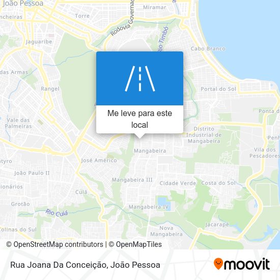 Rua Joana Da Conceição mapa
