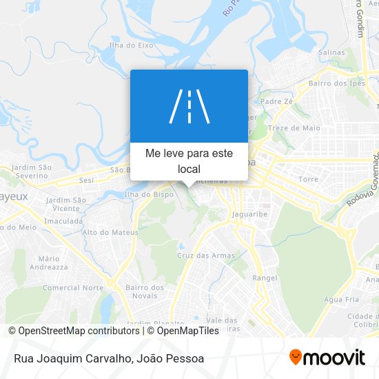 Rua Joaquim Carvalho mapa