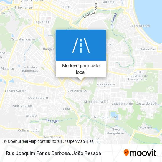 Rua Joaquim Farias Barbosa mapa