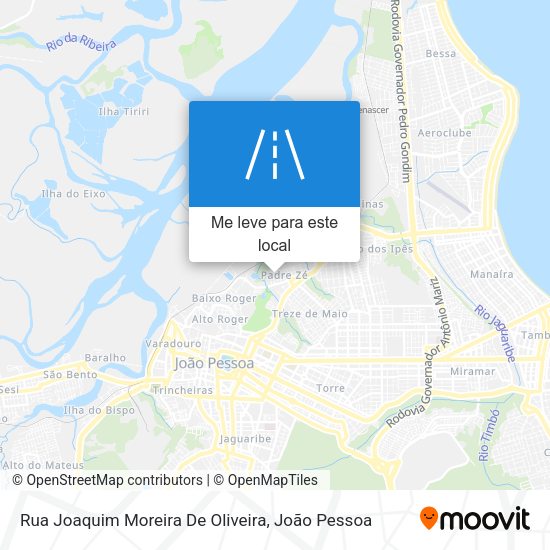 Rua Joaquim Moreira De Oliveira mapa
