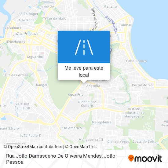 Rua João Damasceno De Oliveira Mendes mapa