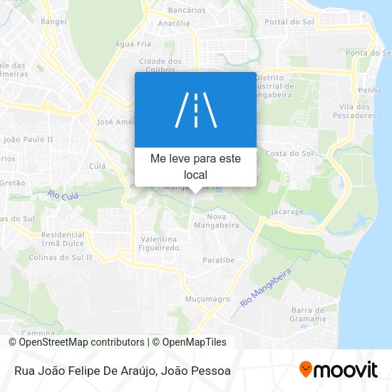 Rua João Felipe De Araújo mapa