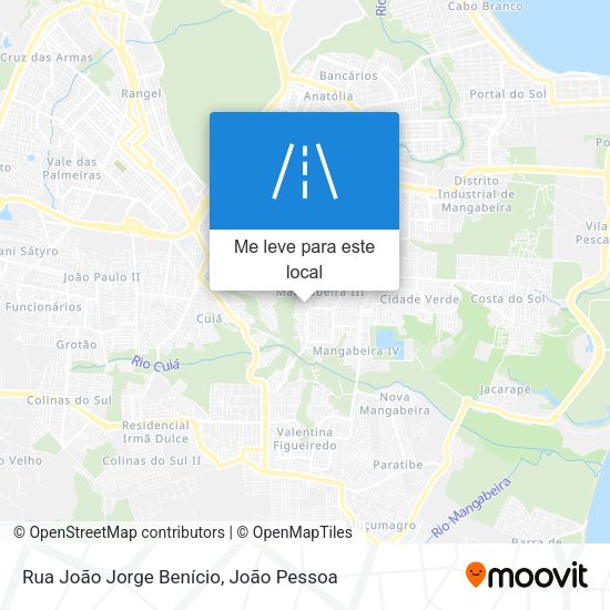 Rua João Jorge Benício mapa