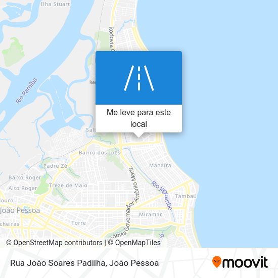 Rua João Soares Padilha mapa