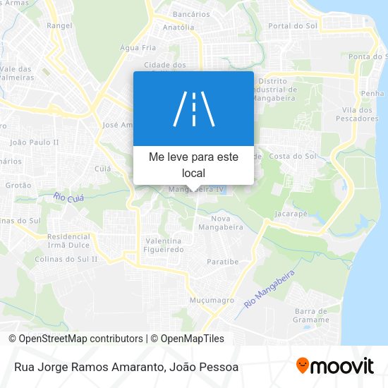Rua Jorge Ramos Amaranto mapa