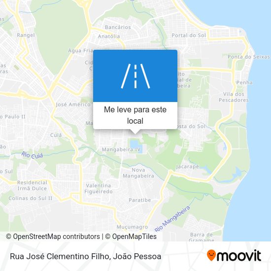 Rua José Clementino Filho mapa