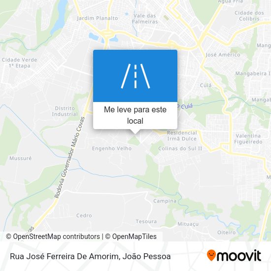 Rua José Ferreira De Amorim mapa