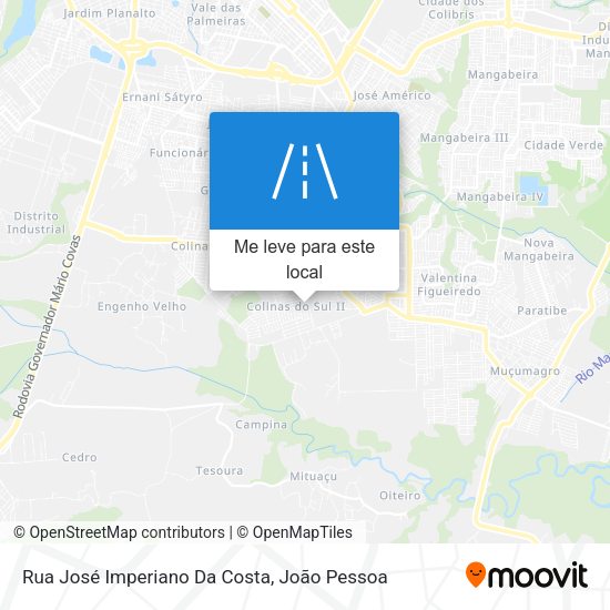 Rua José Imperiano Da Costa mapa