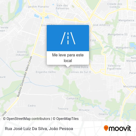 Rua José Luiz Da Silva mapa