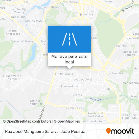 Rua José Mangueira Saraiva mapa