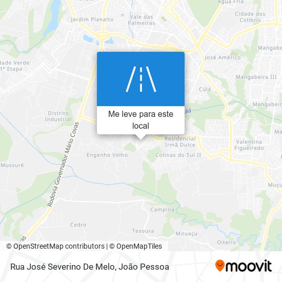 Rua José Severino De Melo mapa