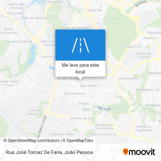 Rua José Tomaz De Faria mapa