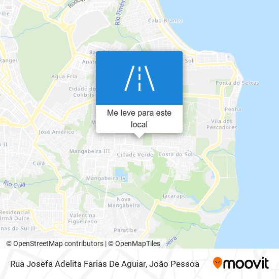 Rua Josefa Adelita Farias De Aguiar mapa