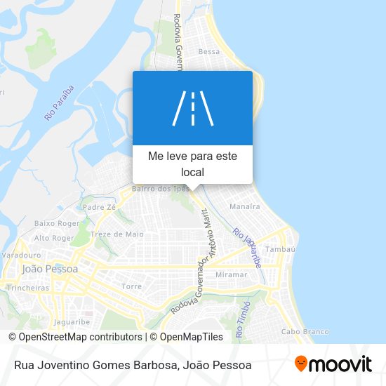 Rua Joventino Gomes Barbosa mapa