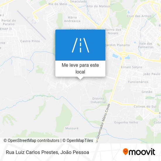 Rua Luiz Carlos Prestes mapa