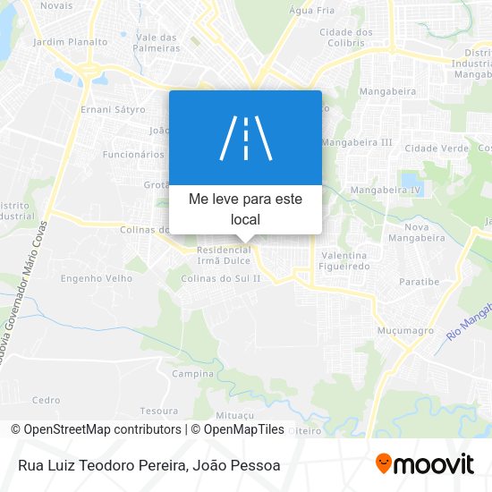 Rua Luiz Teodoro Pereira mapa