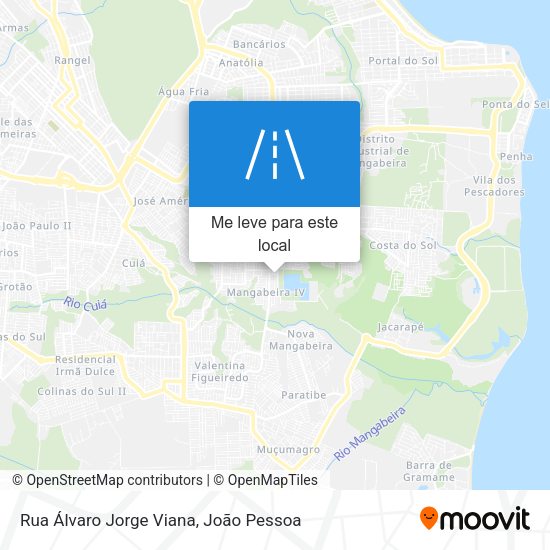 Rua Álvaro Jorge Viana mapa