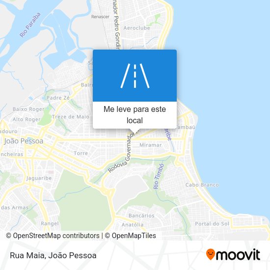 Rua Maia mapa