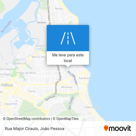 Rua Major Ciraulo mapa