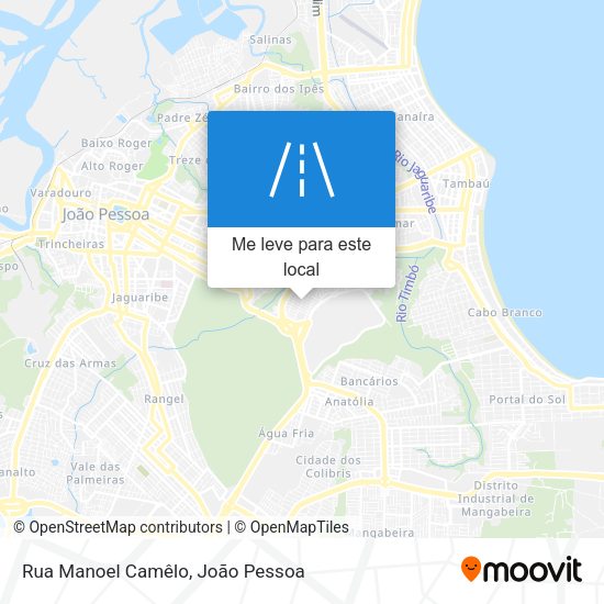 Rua Manoel Camêlo mapa
