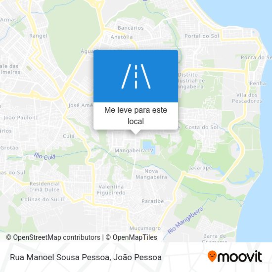 Rua Manoel Sousa Pessoa mapa
