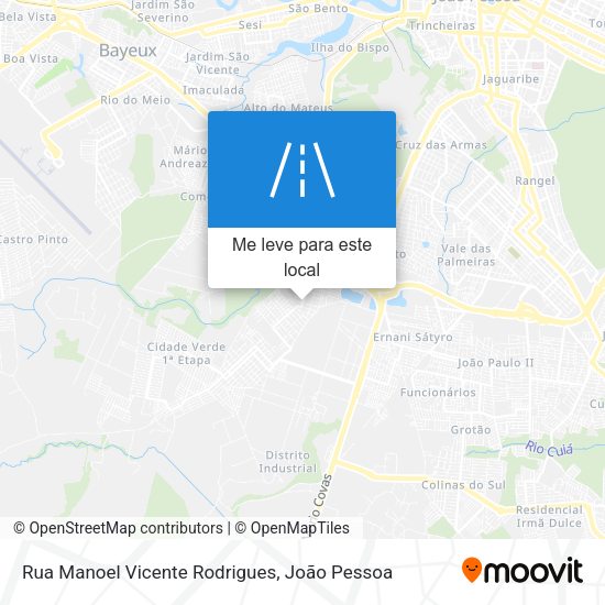Rua Manoel Vicente Rodrigues mapa