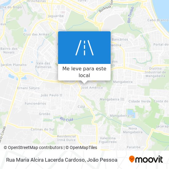 Rua Maria Alcira Lacerda Cardoso mapa