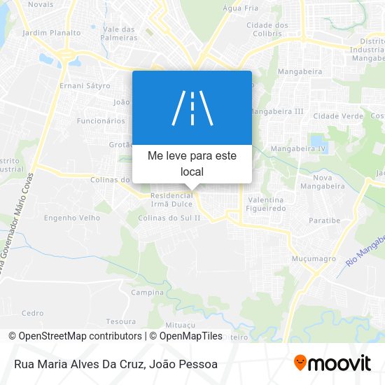 Rua Maria Alves Da Cruz mapa