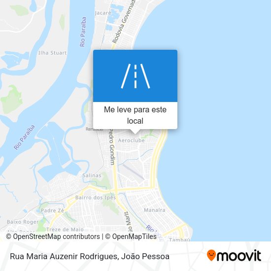 Rua Maria Auzenir Rodrigues mapa