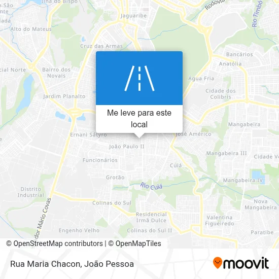 Rua Maria Chacon mapa