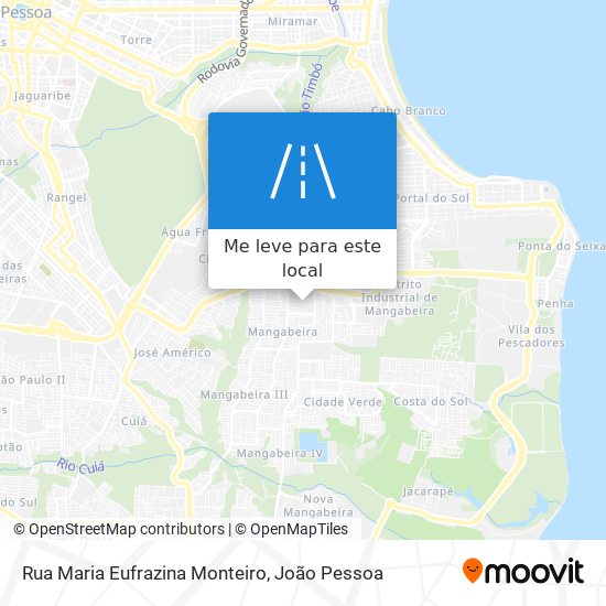 Rua Maria Eufrazina Monteiro mapa