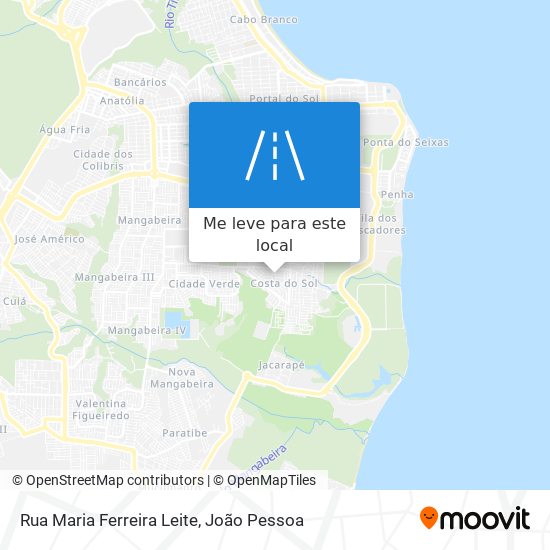 Rua Maria Ferreira Leite mapa