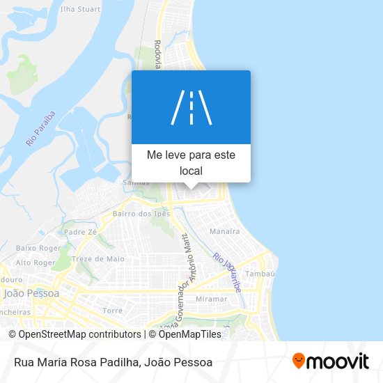 Rua Maria Rosa Padilha mapa