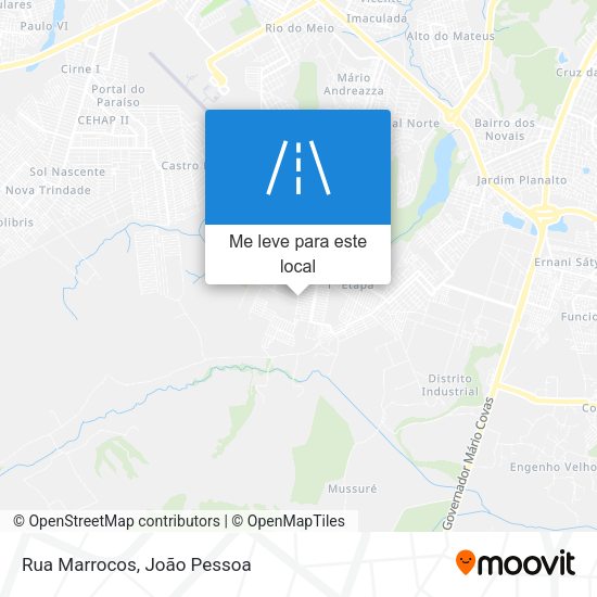 Rua Marrocos mapa