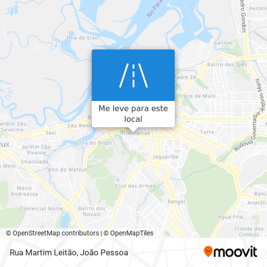 Rua Martim Leitão mapa