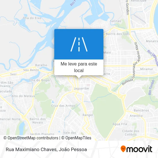 Rua Maximiano Chaves mapa