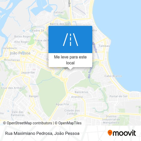 Rua Maximiano Pedrosa mapa