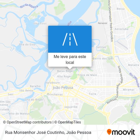 Rua Monsenhor José Coutinho mapa