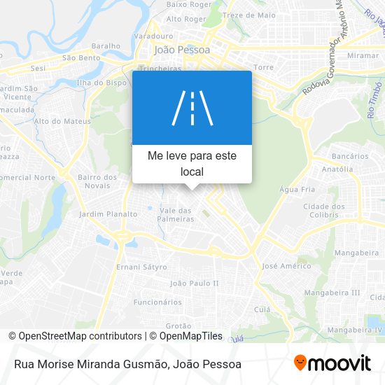 Rua Morise Miranda Gusmão mapa