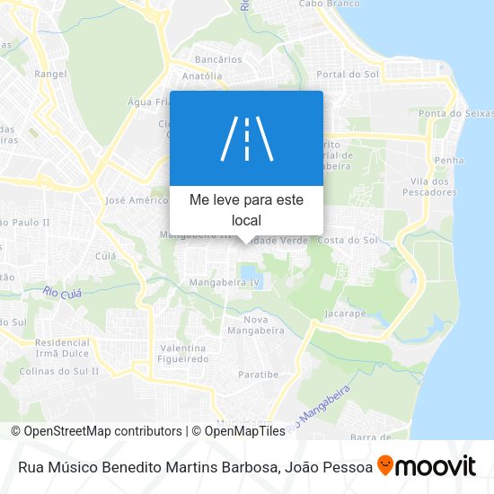 Rua Músico Benedito Martins Barbosa mapa
