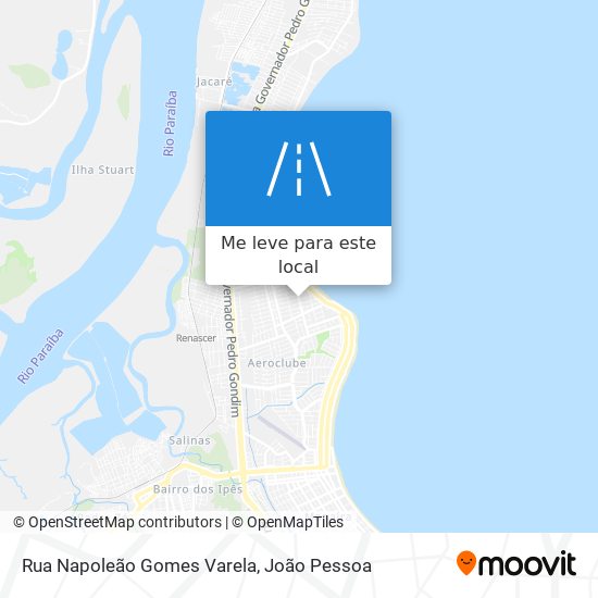 Rua Napoleão Gomes Varela mapa