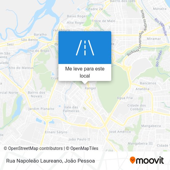 Rua Napoleão Laureano mapa