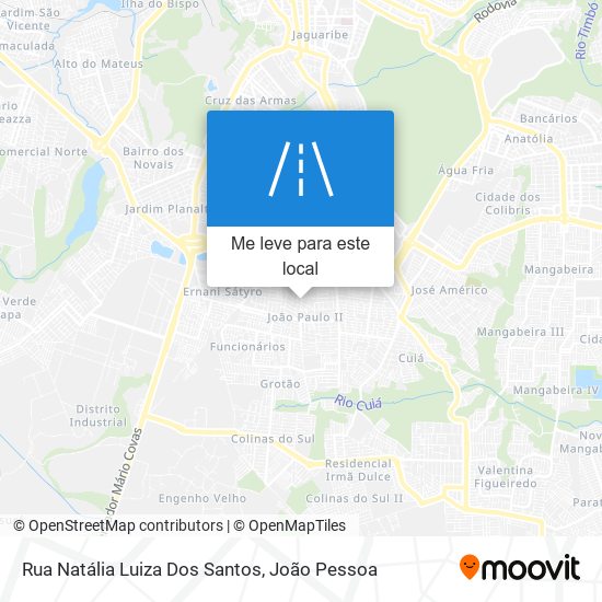 Rua Natália Luiza Dos Santos mapa