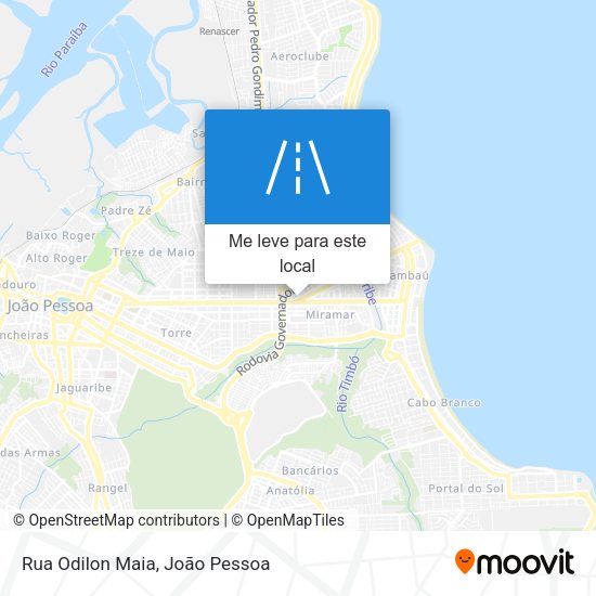 Rua Odilon Maia mapa