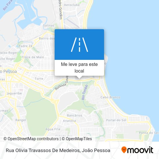 Rua Olívia Travassos De Medeiros mapa