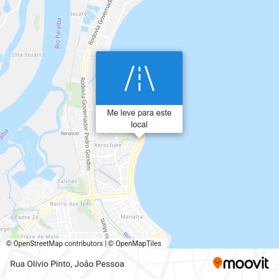 Rua Olívio Pinto mapa