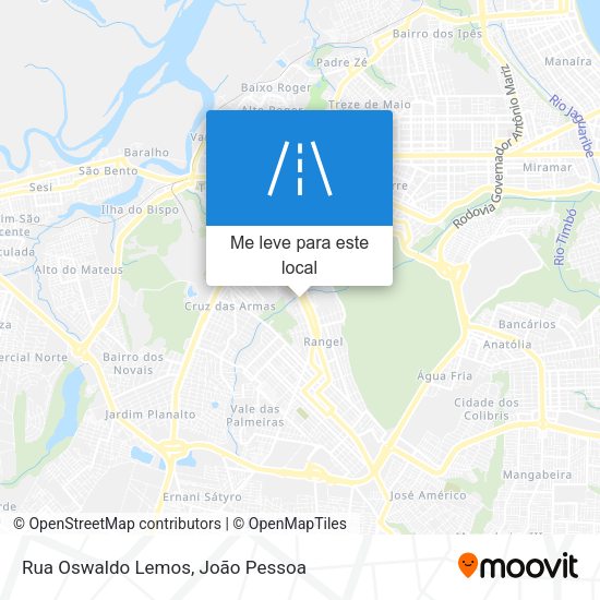 Rua Oswaldo Lemos mapa